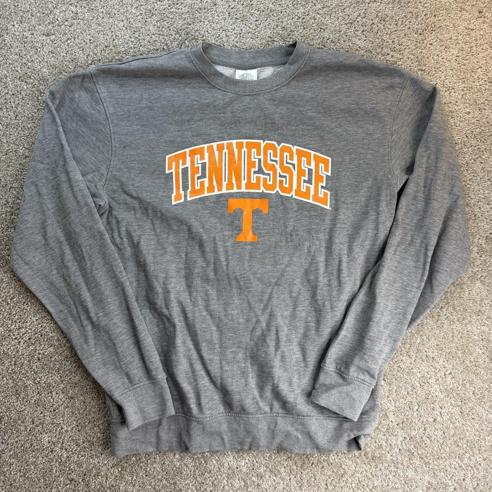 Tennessee Volunteers Sweatshirt Mens Medium Gray NCAA Football Rivalry Threads